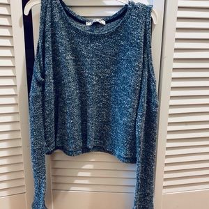 Open shoulder sweater